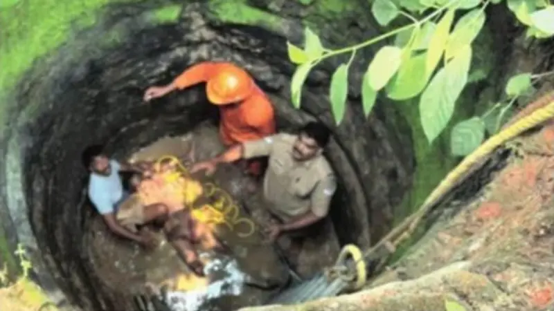 കിണര്‍ വൃത്തിയാക്കുന്നതിനിടെ അപകടം; കയര്‍ പൊട്ടി 20 അടി താഴ്ചയിലേക്ക് വീണ തൊഴിലാളിക്ക് ഗുരുതര പരിക്ക്