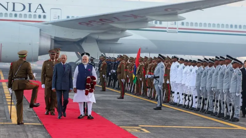 PM Modi arrives in Mauritius on two-day State Visit