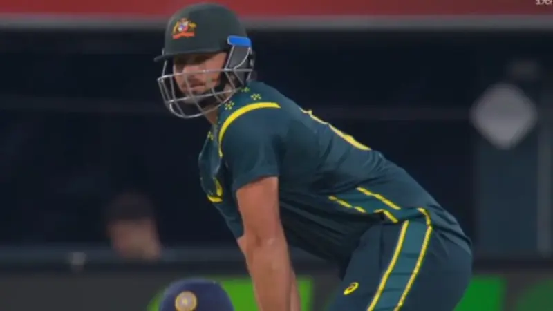 [WATCH] Tim David smashes 129m long monster six during AUS vs IND 3rd T20I in Hobart