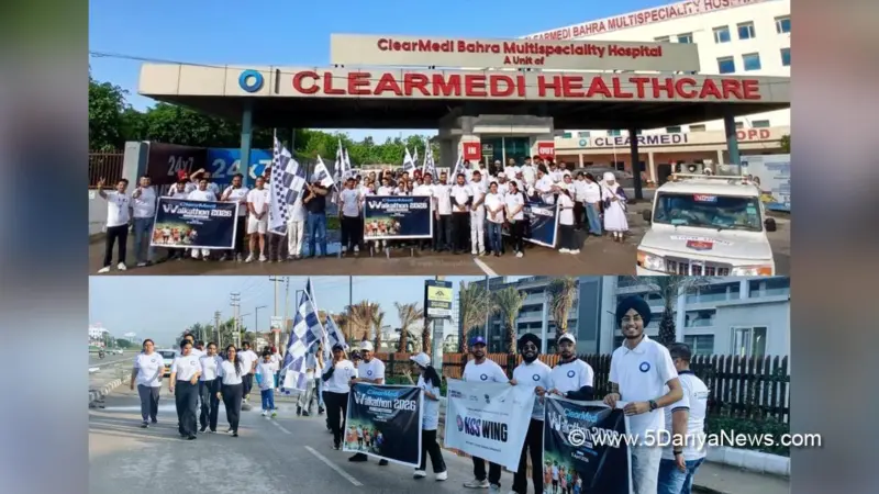 Walkathon organised at RBU to mark World Health Day Marathon