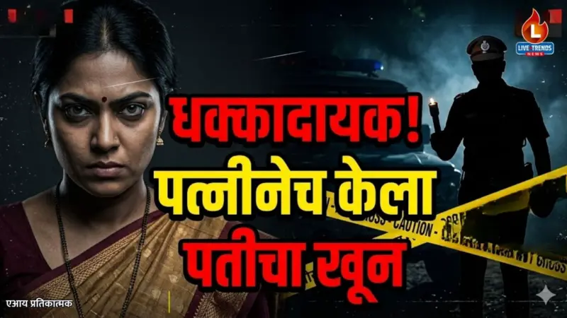 धक्कादायक ! जळगावात पत्नीनेच पतीचा गळा आवळून केला खून