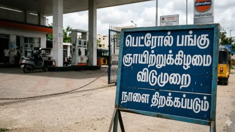 பெட்ரோல், டீசல் தட்டுப்பாடு, ஞாயிற்றுக்கிழமை பெட்ரோல் பங்க் விடுமுறை?