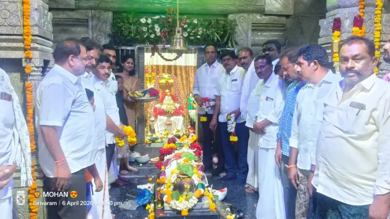 శివాలయంను దర్శించుకున్న ఎమ్మెల్యే బండారు శ్రావణి శ్రీ