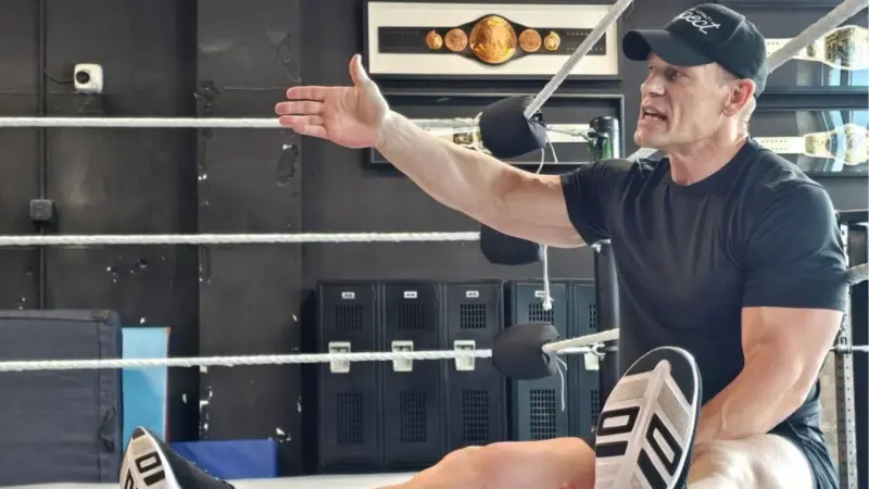 John Cena Makes a Surprise Appearance at Seth Rollins' Wrestling School