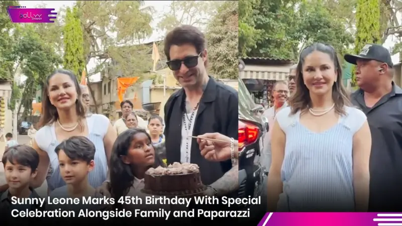 Sunny Leone Marks 45th Birthday With Special Celebration Alongside Family and Paparazzi