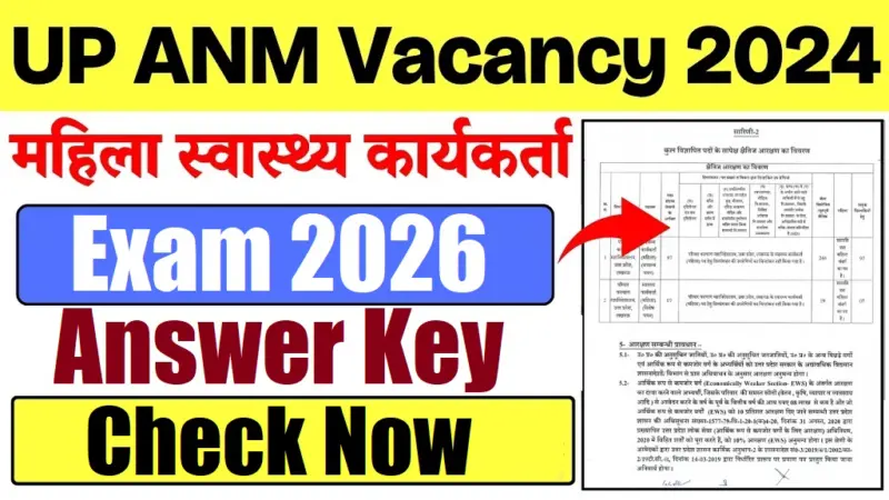 UPSSSC Female Health Worker Answer Key 2026
