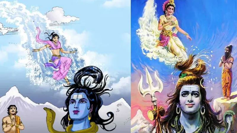 பகீரதனின் தவம்: சிவபெருமானின் முடி முதல் பூமி வரை பாய்ந்த கங்கை!