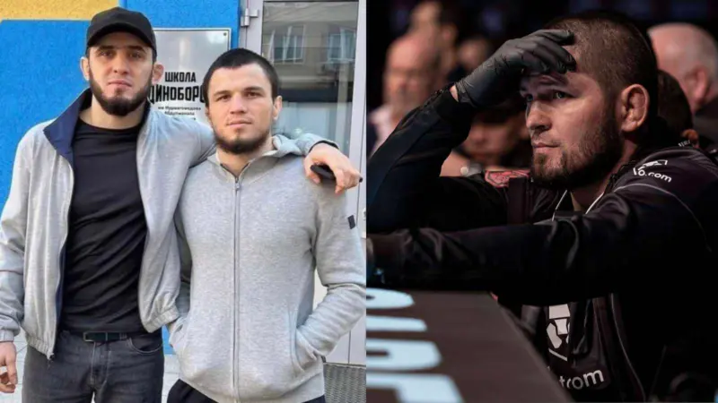 Khabib Nurmagomedov already stressing as 'brothers' Islam Makhachev and Umar Nurmagomedov fight at UFC 311