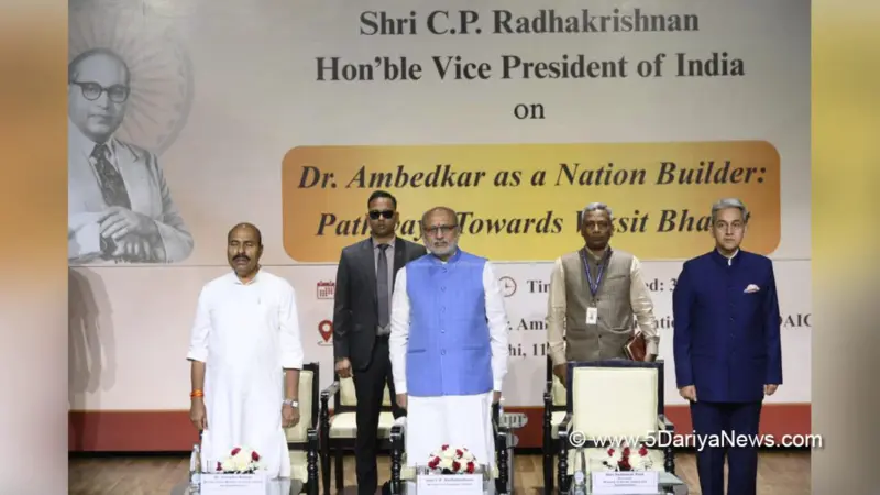 C. P. Radhakrishnan Highlights Ambedkar's Vision for Viksit Bharat at Memorial Lecture