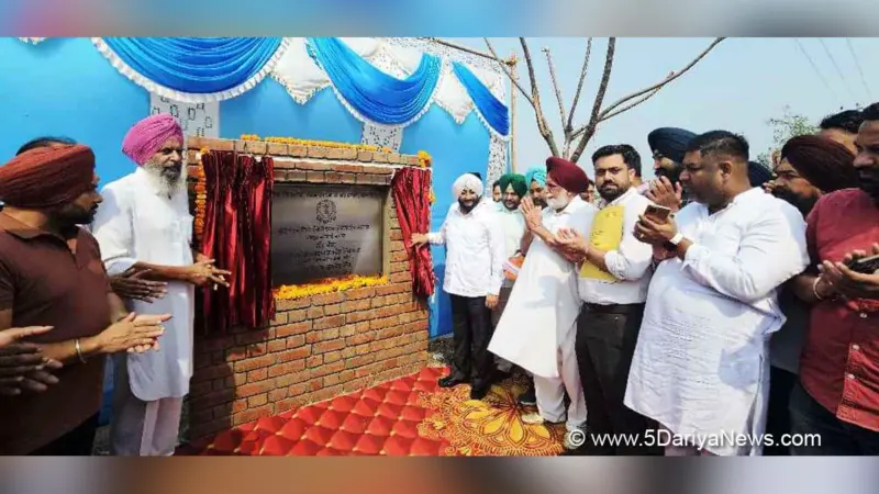 Kulwant Singh started the repair work of two major roads