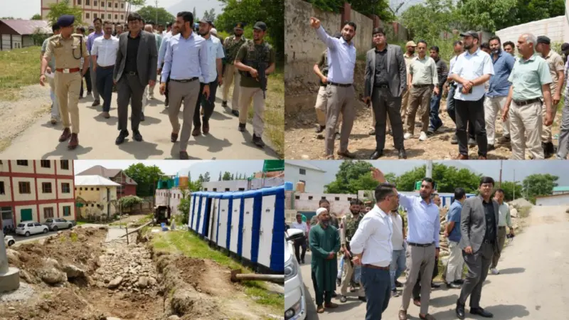 DC Ganderbal visits Transit Camp Manigam; takes stock of SANJY-2026 arrangements