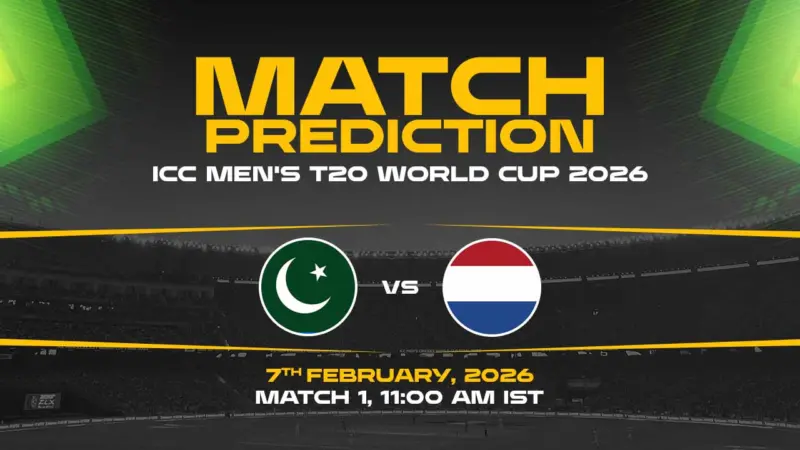 ICC Men's T20 World Cup 2026: PAK vs NED Today Match Prediction - 1st Match, Who Will Win Today?