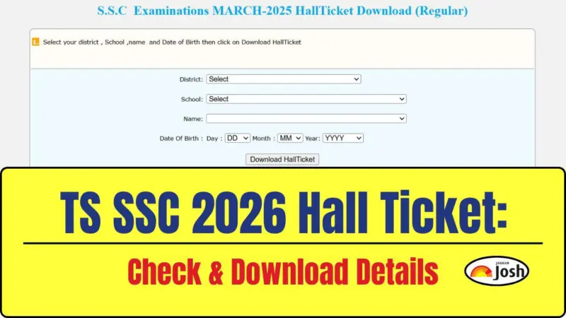 TS SSC Hall Ticket 2026: Download BSE Telangana 10th Admit Card, Direct Link Here