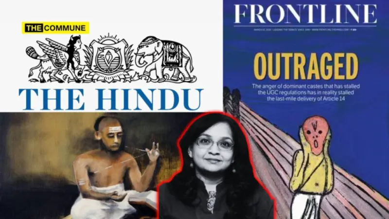 Frontline Editor Vaishna Roy Justifies Grotesque Anti-Brahmin Cartoon, Calls Criticism A "Deflection"