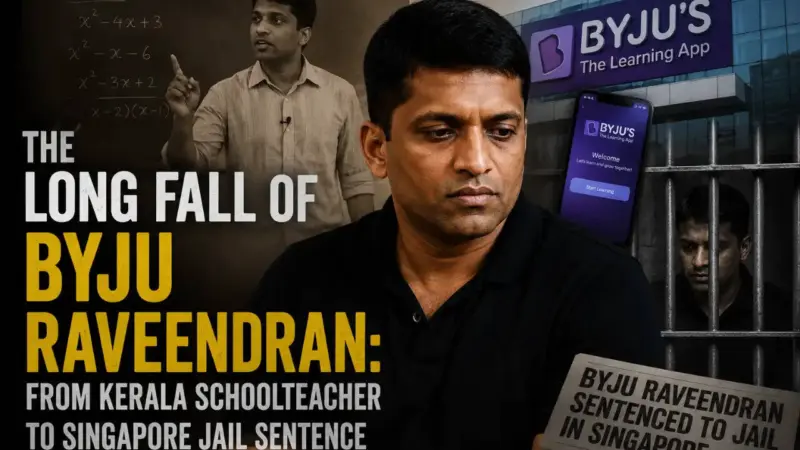 The Rise and Fall of Byju Raveendran: A Journey from Classroom to ...
