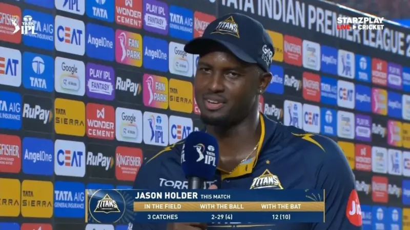 "Happy to contribute": Jason Holder delighted after match-winning show, bags POTM in GT vs RCB