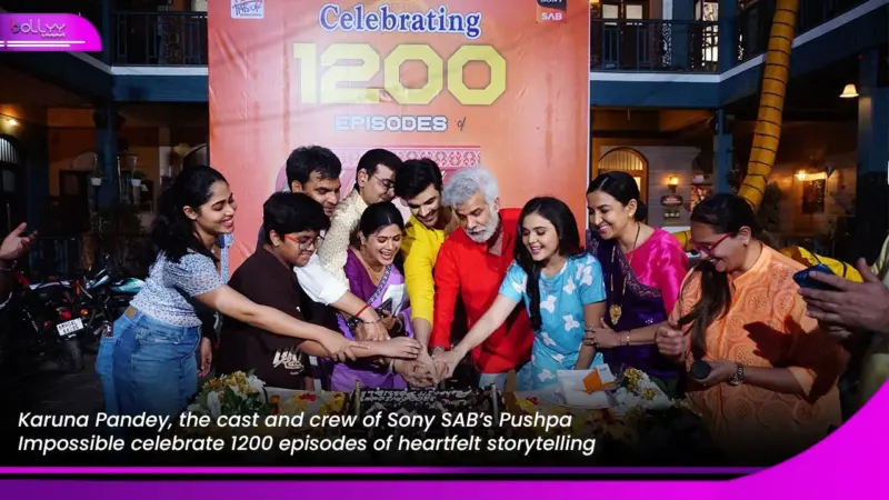 Karuna Pandey, the cast and crew of Sony SAB's Pushpa Impossible celebrate 1200 episodes of heartfelt storytelling