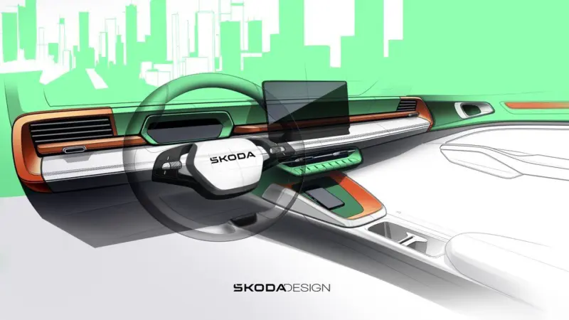 Skoda Epiq EV : స్కోడా నుంచి ఎంట్రీ లెవల్​ ఎలక్ట్రిక్​ ఎస్​యూవీ- అదిరిపోయే ఇంటీరియర్ లుక్​తో!