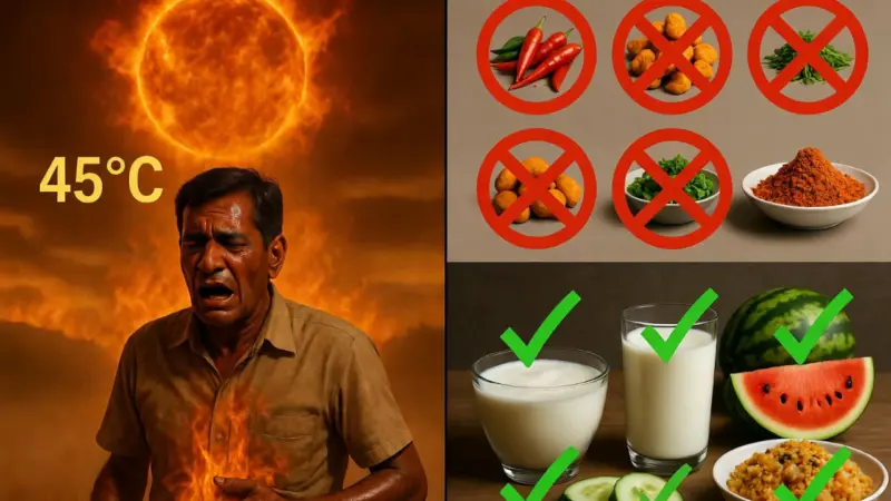45 डिग्री गर्मी में पेट की जलन-गैस से छुटकारा चाहिए? तो भूलकर भी न खाएं ये 5 चीजें