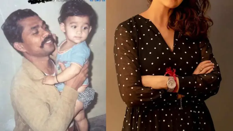 இந்த கியூட் பாப்பா யார் தெரியுதா? அஜித் - விஜய் பட நாயகிதான்!