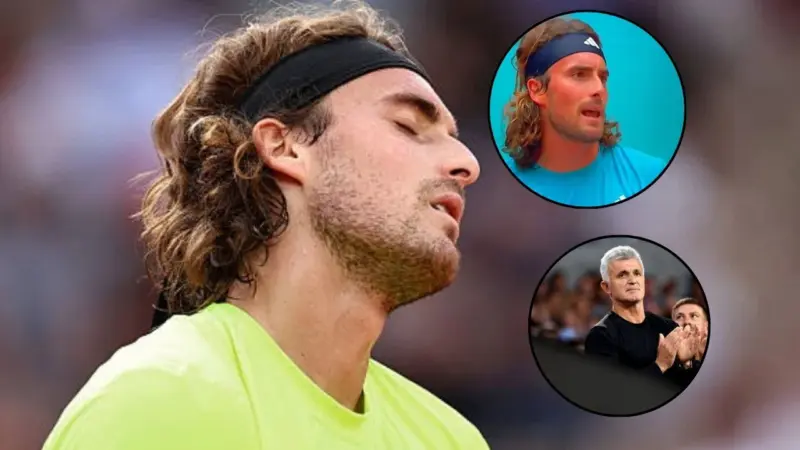 Stefanos Tsitsipas Loses Cool at Umpire and Calls Father Apostolos 'Piece of Sh*t' During Tough Madrid Open Match