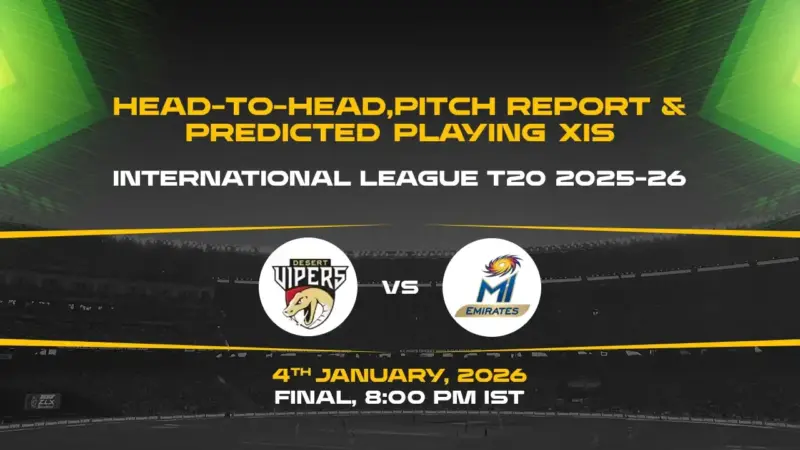 ILT20 2025-26 Final: DV vs MIE head-to-head, pitch report & predicted playing XIs