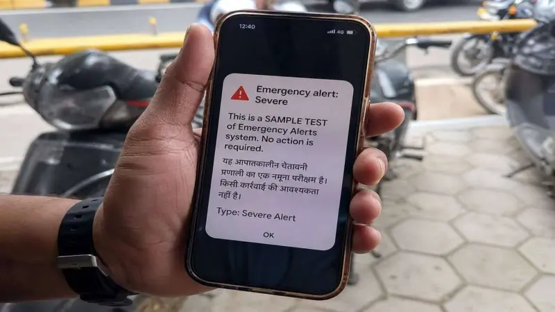 രാജ്യത്ത് അടിയന്തര മുന്നറിയിപ്പ് സംവിധാനം പരീക്ഷിച്ചു;  പരിഭ്രാന്തരാകേണ്ടതില്ലെന്ന് അറിയിപ്പ്