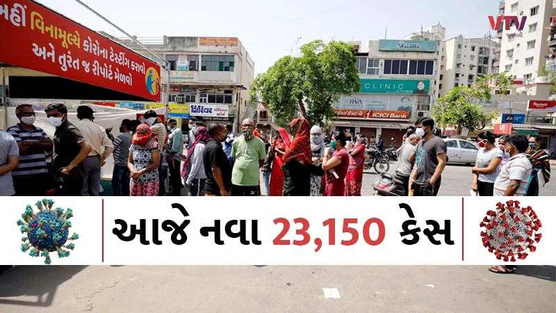 વકર્યો /  ગુજરાતમાં ફરી કોરોનાએ પકડી રફતાર, આજે નવા 23,150 કેસ, અમદાવાદના કેસનું તો પૂછતા જ નહીં