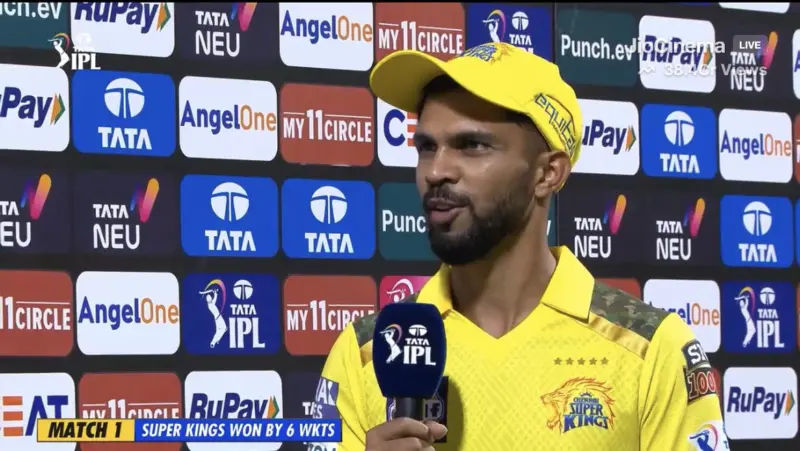 CSKvsRCB : முதல் போட்டியில் அபார வெற்றி. கேப்டன் ருதுராஜ் என்ன சொல்கிறார்?