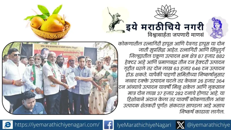 हवामान बदल आणि हापूसचे भविष्य : कोकणातील शेतकरी चिंतेत