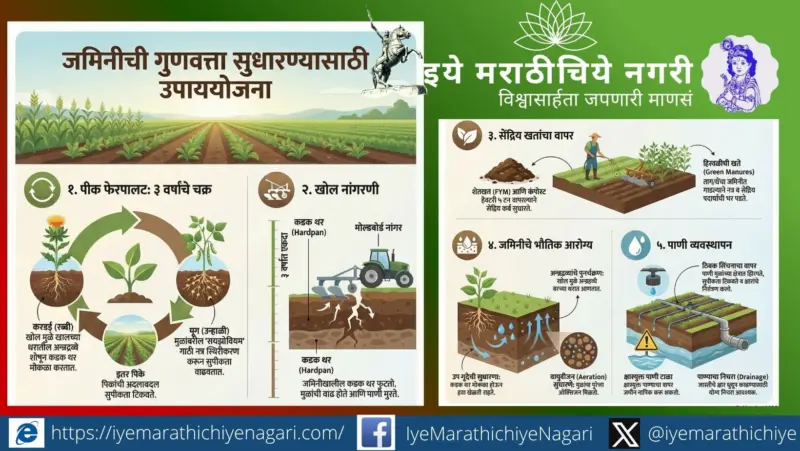 जमिनीच्या सुपीकतेसाठी शेतकरी काय करू शकतात ?
