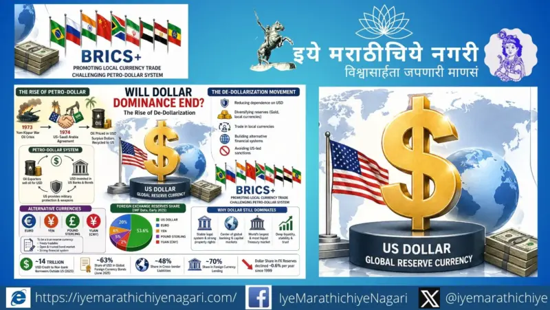 डॉलरचे वर्चस्व संपुष्टात येणे शक्य आहे का ?