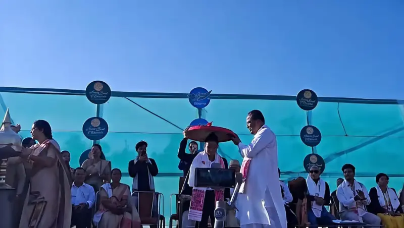 North Bank Tea Company Felicitates Cricketer Uma Chetry in Naduar