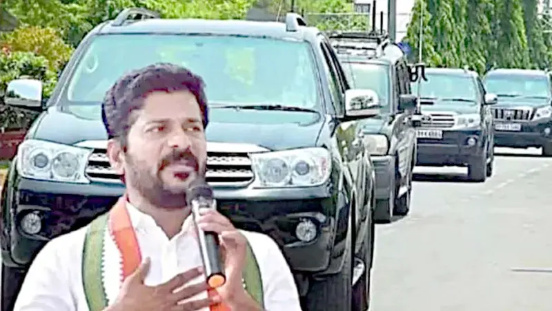 چیف منسٹر ریونت ریڈی کے قافلہ کی گاڑیوں کی تعداد میں کمی کا امکان