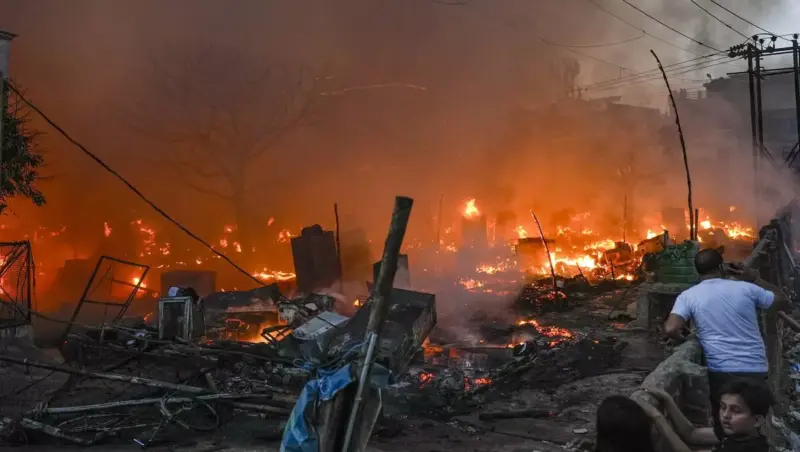 Lucknow fire aftermath: Hundreds return to gutted houses in slum cluster, find nothing but loss