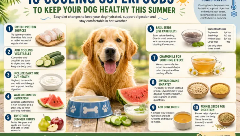 10 Cooling Superfoods to Keep Your Dog Healthy This Summer