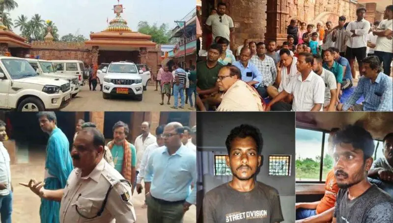 ମା' ଭଦ୍ରକାଳୀଙ୍କ ପୀଠରେ ବଡ଼ଧରଣର ଲୁଟ,ତାଲା ଭାଙ୍ଗି ଲୁଟିନେଲେ ଲୁଟେରା, ୨ ଅଟକ