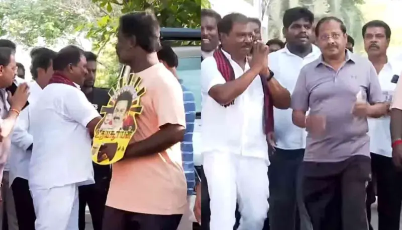 விஜய்யின் வீட்டு வாசலில் பிரச்சாரம் செய்த திமுக வேட்பாளர்