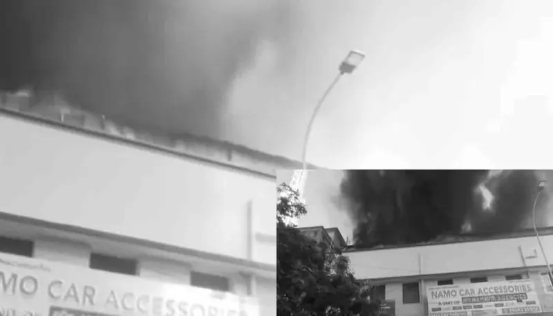 கார் உதிரி பாகங்கள் குடோனில் பயங்கர தீ விபத்து- சென்னையில் பரபரப்பு