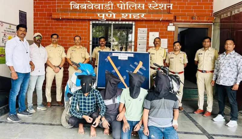 बिबवेवाडी पोलिसांनी शिरवळ येथे पाठलाग करून चौघांना केली अटक; कारण.