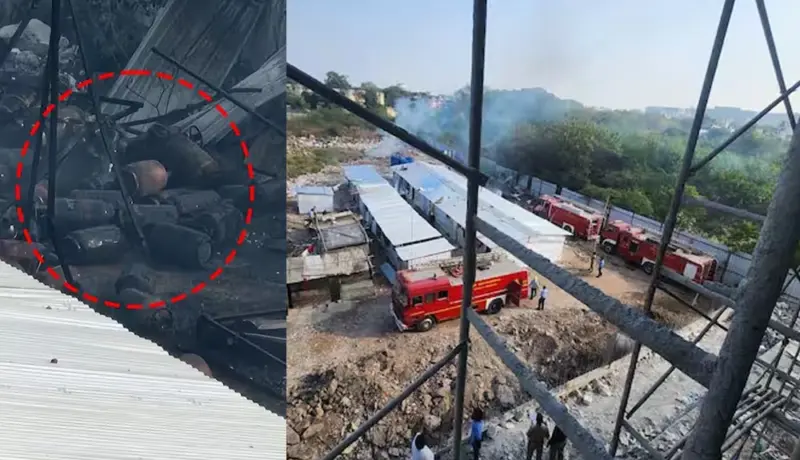 स्फोट! पुणे विमानतळाजवळ धडाधड फुटले 10 सिलेंडर.