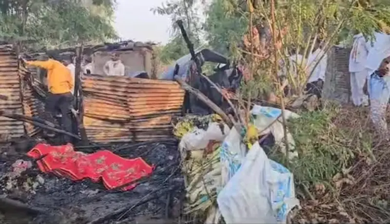 हृदयद्रावक! घराला लागलेल्या आगीत अंध वृद्धाचा होरपळून मृत्यू.