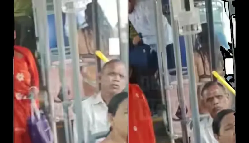 Video : बिकिनी घालून युवती चढली बसमध्ये चढते तेंव्हा.