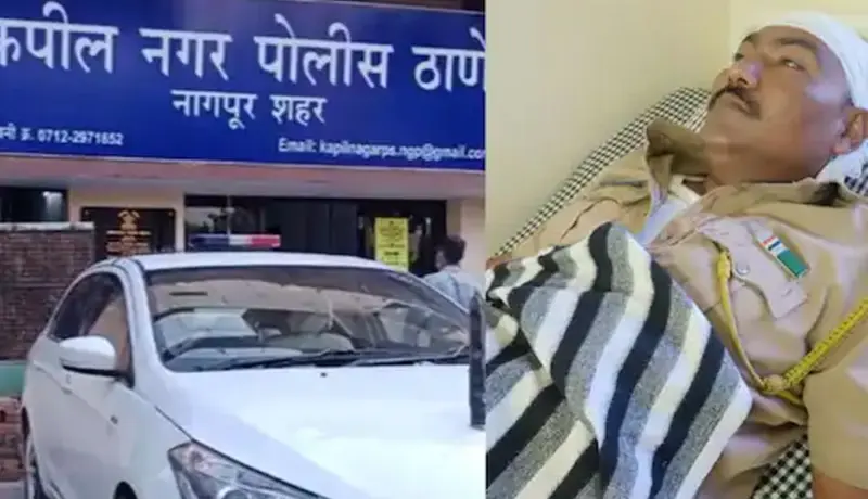 पोलिस स्टेशनमध्येच पोलिसकाकावर कुऱ्हाडीनं सपासप वार.