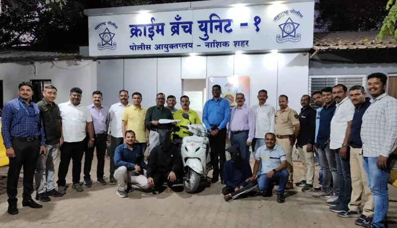 नाशिकमध्ये खून करून फरार झालेल्या दोघांना युनिट १ने ठोकल्या बेड्या.