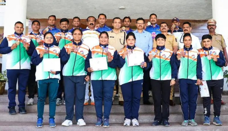 पोलिस क्रीडा स्पर्धेत नाशिक पोलिस आयुक्तालयास पदकांचा वर्षाव.