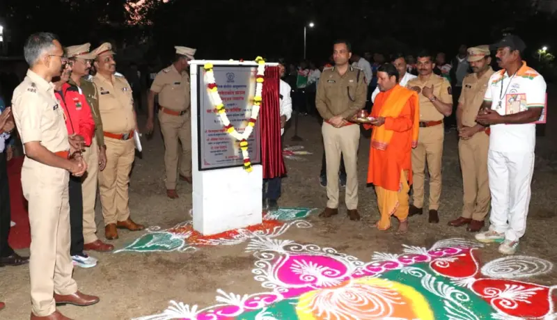 नाशिकचे पोलिस आयुक्त संदीप कर्णिक यांच्यामुळे बास्केटबॉल मैदानाचा शुभारंभ!