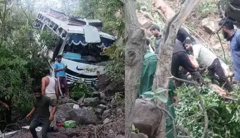 काश्मीरमध्ये भाविकांच्या बसवर दहशतवादी हल्ला; 10 जणांचा मृत्यू.