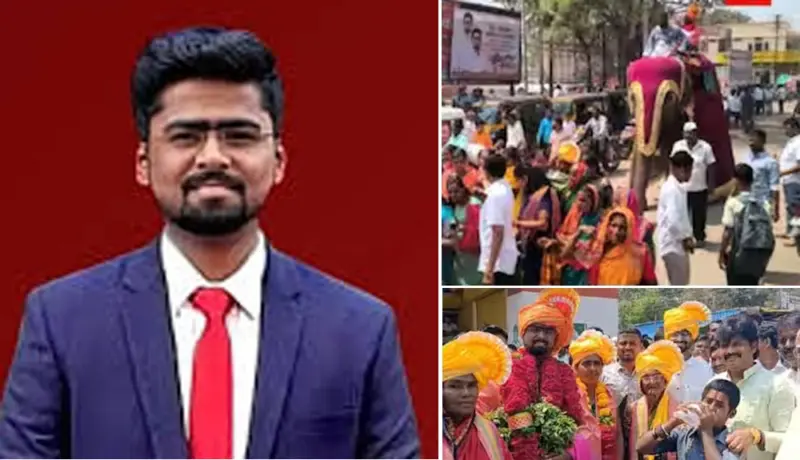 जिद्दीच्या जोरावर बनला IPS; गावकऱ्यांनी काढली चक्क हत्तीवरून मिरवणूक.