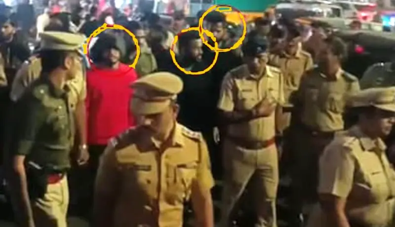 पुणे पोलिसांनी बंडू आंदेकर याच्या तिन्ही पोरांची काढली धिंड.